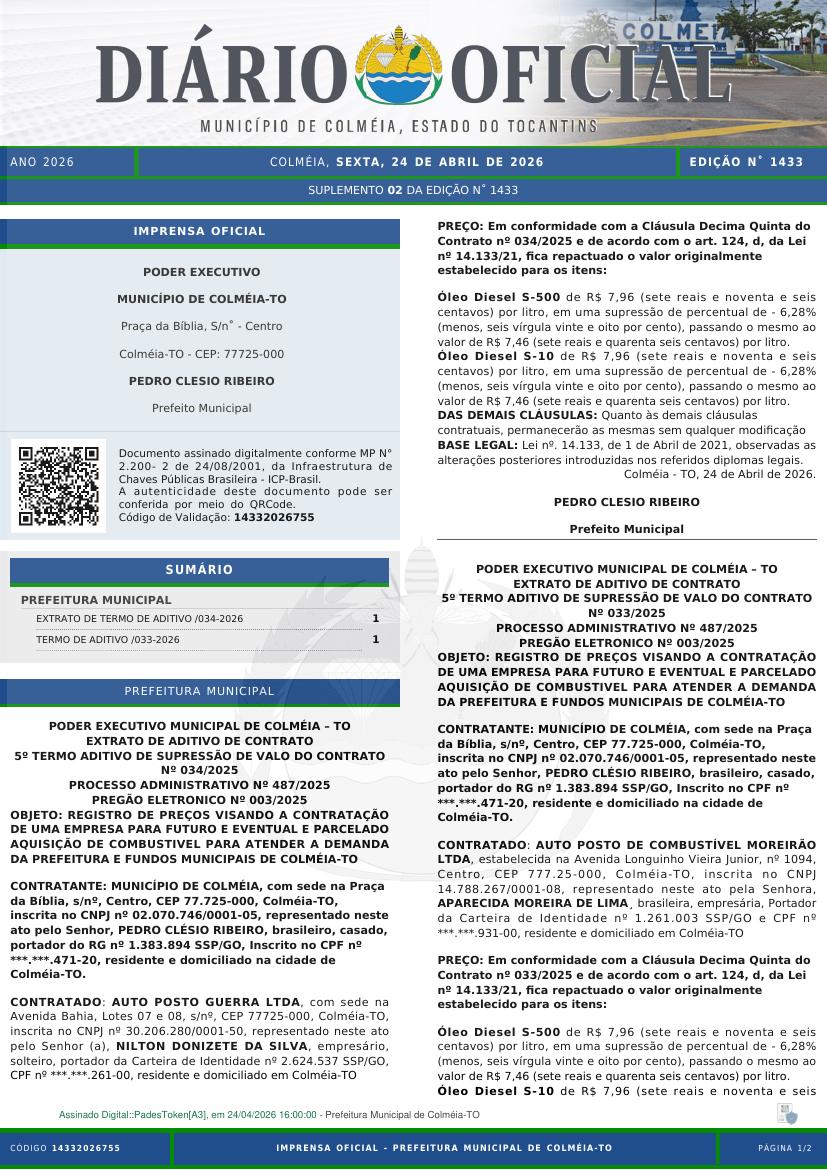 Capa da edição