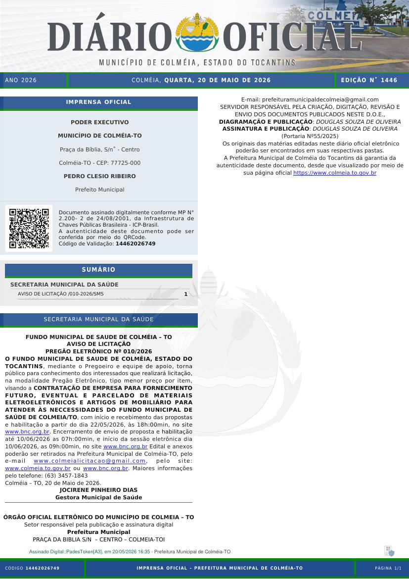 Capa da edição