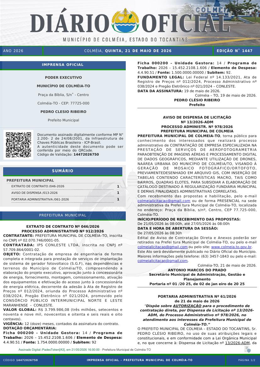 Capa da edição