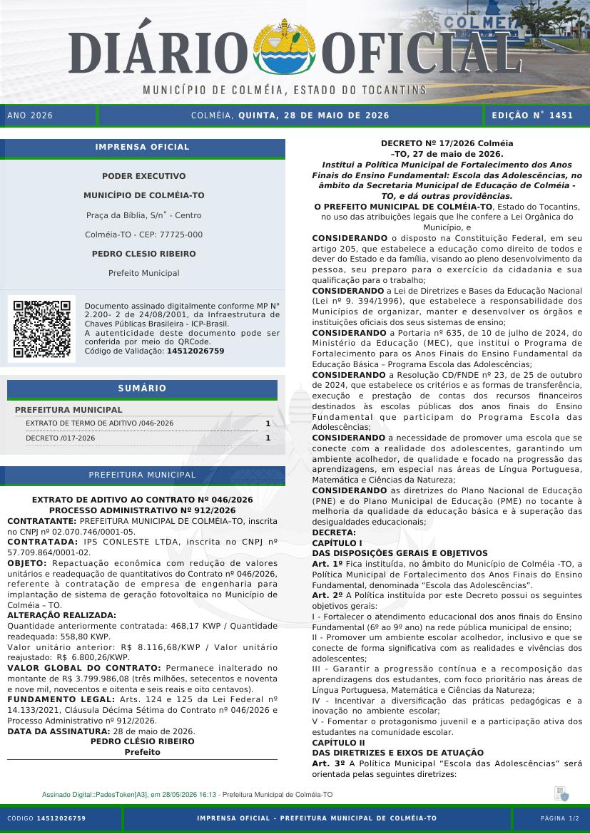 Capa da edição