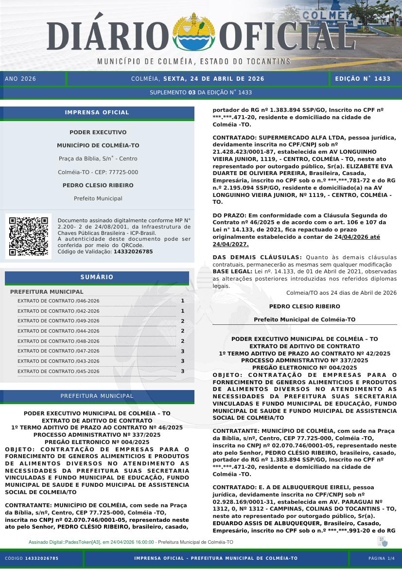 Capa da edição