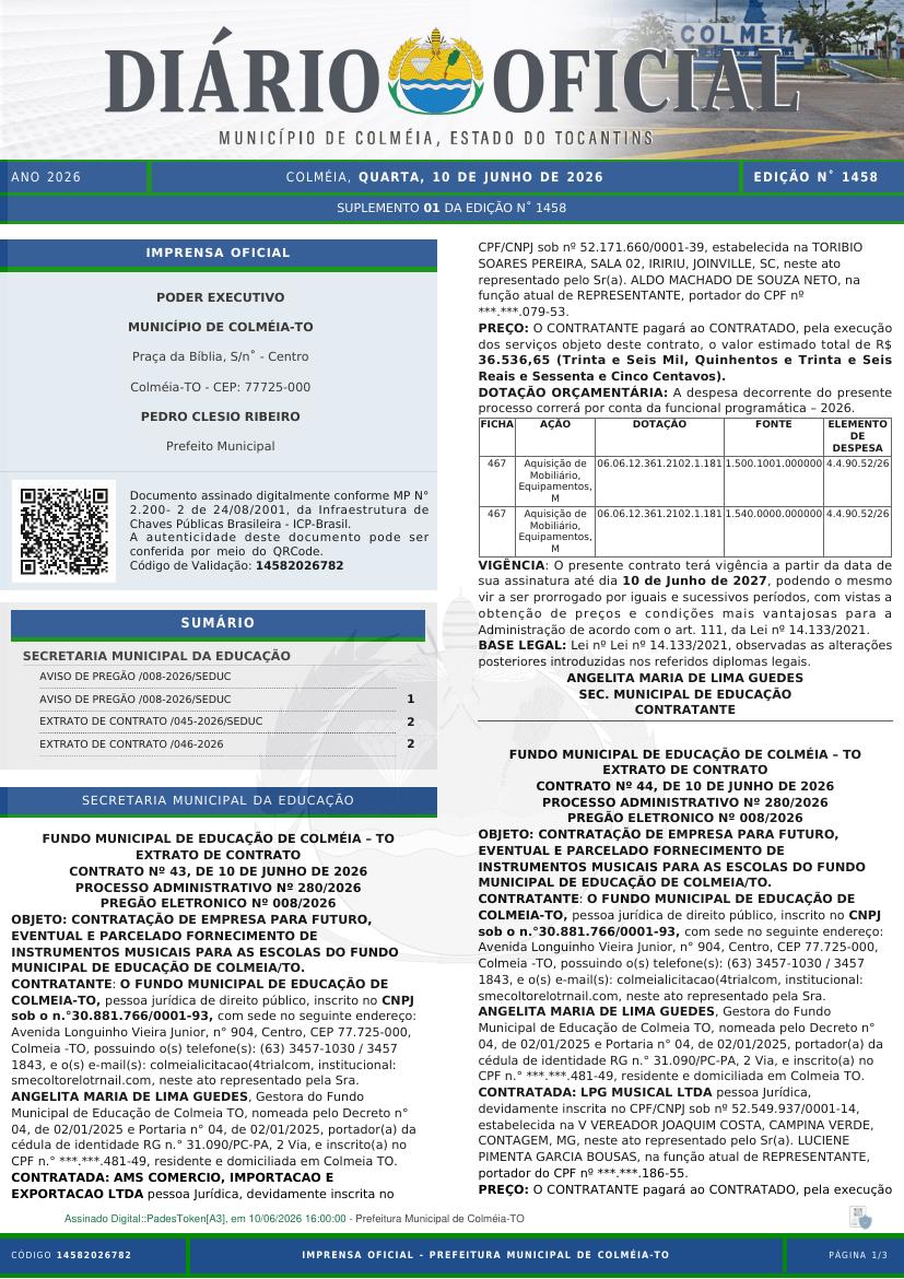 Capa da edição