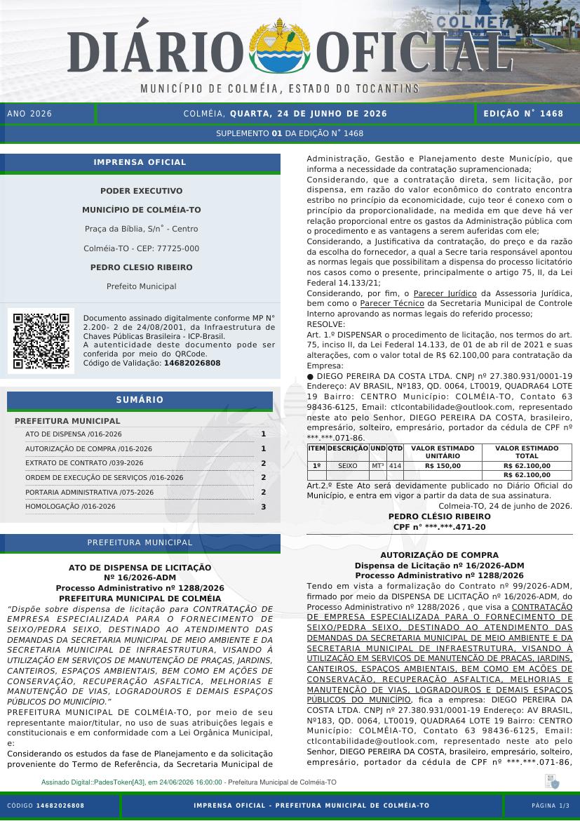 Capa da edição