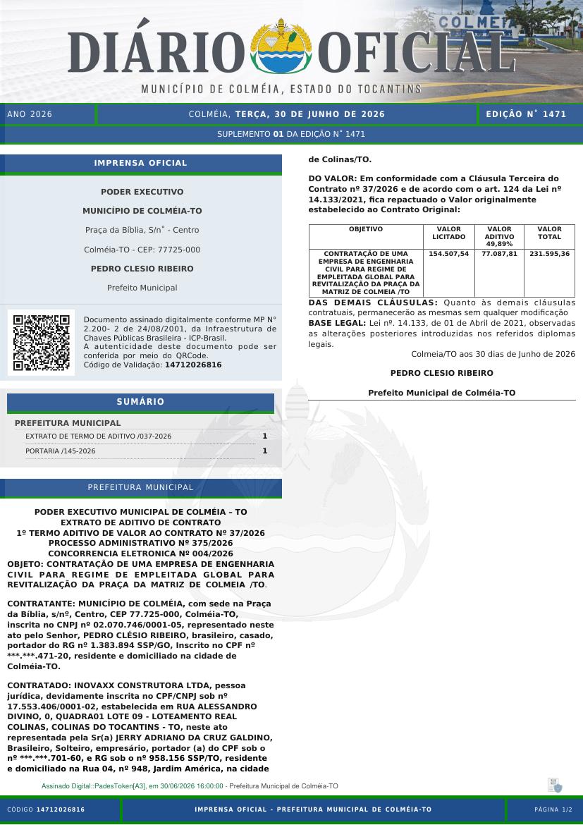 Capa da edição