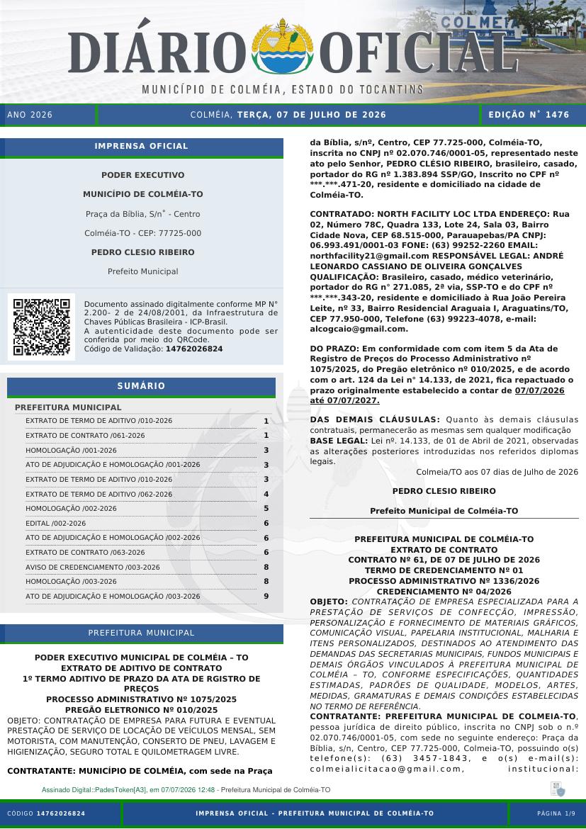 Capa da edição